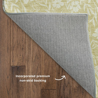 Dalyn Soft Essentials SE4 Wheat Machine Washable Area Rug Backing Image