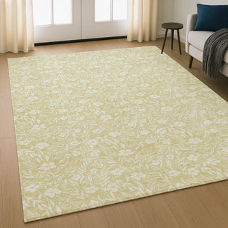 Dalyn Soft Essentials SE4 Wheat Machine Washable Area Rug Lifestyle Image Feature