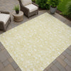 Dalyn Soft Essentials SE4 Wheat Machine Washable Area Rug Outdoor Lifestyle Image Feature