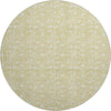 Dalyn Soft Essentials SE4 Wheat Machine Washable Area Rug Round Main Image