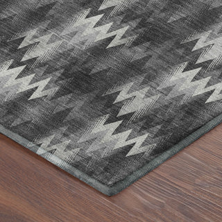 Dalyn Soft Essentials SE5 Black Area Rug Corner Image