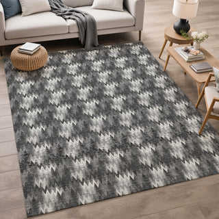 Dalyn Soft Essentials SE5 Black Area Rug Lifestyle Image Feature