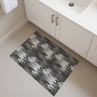 Dalyn Soft Essentials SE5 Black Area Rug Scatter Lifestyle Image Feature