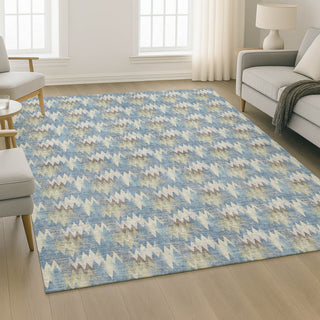 Dalyn Soft Essentials SE5 Blue Area Rug Lifestyle Image Feature