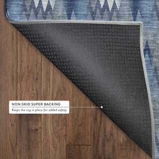 Dalyn Soft Essentials SE5 Denim Area Rug Backing Image