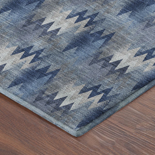 Dalyn Soft Essentials SE5 Denim Area Rug Corner Image