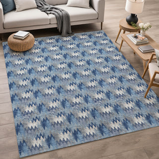 Dalyn Soft Essentials SE5 Denim Area Rug Lifestyle Image Feature
