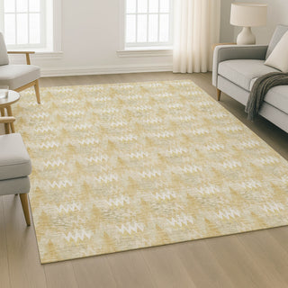 Dalyn Soft Essentials SE5 Gold Area Rug Lifestyle Image Feature