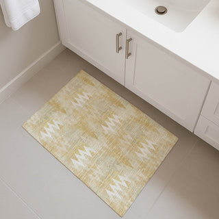 Dalyn Soft Essentials SE5 Gold Area Rug Scatter Lifestyle Image Feature