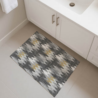 Dalyn Soft Essentials SE5 Graphite Area Rug Scatter Lifestyle Image Feature