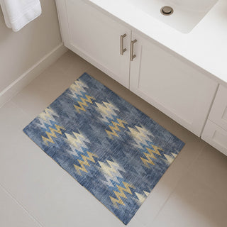 Dalyn Soft Essentials SE5 Navy Area Rug Scatter Lifestyle Image Feature