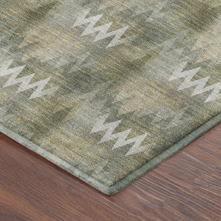 Dalyn Soft Essentials SE5 Olive Area Rug Corner Image