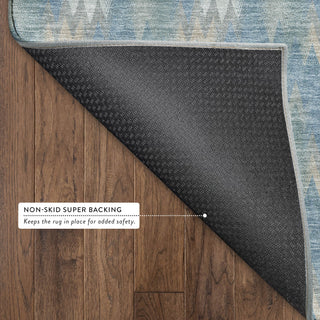 Dalyn Soft Essentials SE5 Teal Area Rug Backing Image