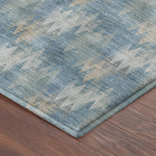 Dalyn Soft Essentials SE5 Teal Area Rug Corner Image