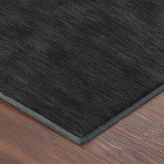 Dalyn Soft Essentials SE6 Black Area Rug Corner Image