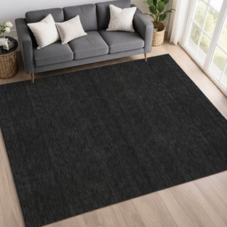 Dalyn Soft Essentials SE6 Black Area Rug Lifestyle Image Feature