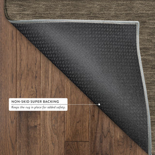 Dalyn Soft Essentials SE6 Chocolate Area Rug Backing Image