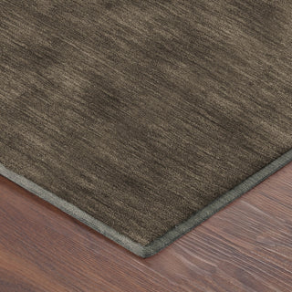 Dalyn Soft Essentials SE6 Chocolate Area Rug Corner Image