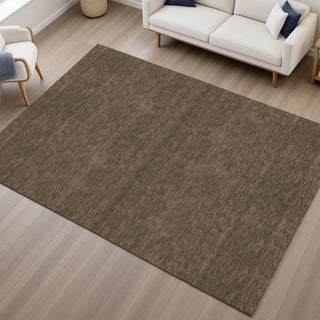 Dalyn Soft Essentials SE6 Chocolate Area Rug Lifestyle Image Feature