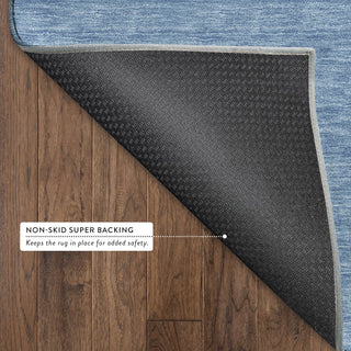 Dalyn Soft Essentials SE6 Denim Area Rug Backing Image