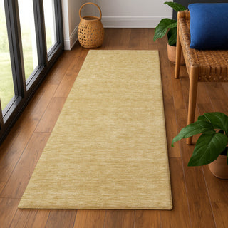 Dalyn Soft Essentials SE6 Gold Area Rug Runner Lifestyle Image Feature