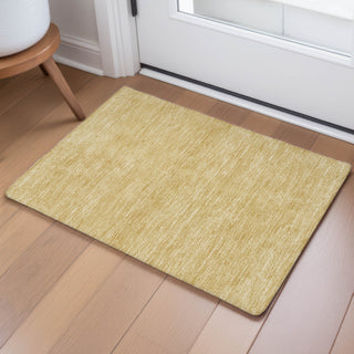 Dalyn Soft Essentials SE6 Gold Area Rug Scatter Lifestyle Image Feature