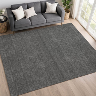 Dalyn Soft Essentials SE6 Graphite Area Rug Lifestyle Image Feature