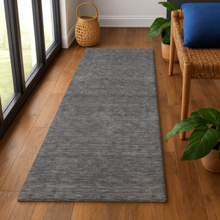 Dalyn Soft Essentials SE6 Graphite Area Rug Runner Lifestyle Image Feature
