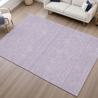 Dalyn Soft Essentials SE6 Lavender Area Rug Lifestyle Image Feature