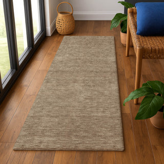 Dalyn Soft Essentials SE6 Mocha Area Rug Runner Lifestyle Image Feature