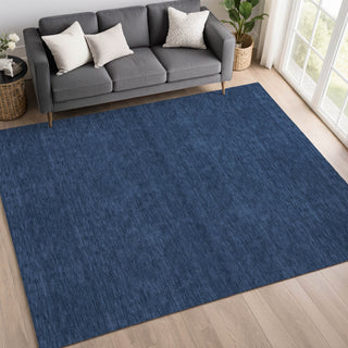 Dalyn Soft Essentials SE6 Navy Area Rug Lifestyle Image Feature