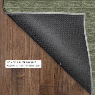 Dalyn Soft Essentials SE6 Olive Area Rug Backing Image