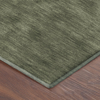 Dalyn Soft Essentials SE6 Olive Area Rug Corner Image