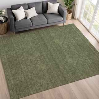 Dalyn Soft Essentials SE6 Olive Area Rug Lifestyle Image Feature