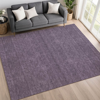 Dalyn Soft Essentials SE6 Plum Area Rug Lifestyle Image Feature