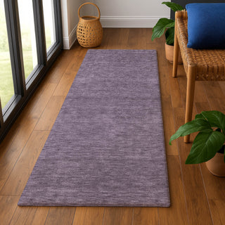 Dalyn Soft Essentials SE6 Plum Area Rug Runner Lifestyle Image Feature