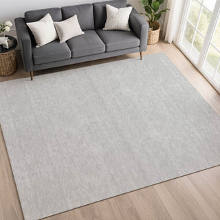 Dalyn Soft Essentials SE6 Silver Area Rug Lifestyle Image Feature