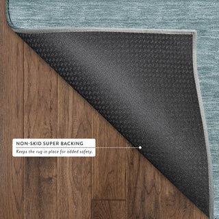 Dalyn Soft Essentials SE6 Teal Area Rug Backing Image