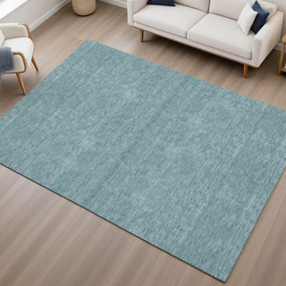 Dalyn Soft Essentials SE6 Teal Area Rug Lifestyle Image Feature
