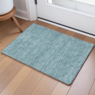 Dalyn Soft Essentials SE6 Teal Area Rug Scatter Lifestyle Image Feature