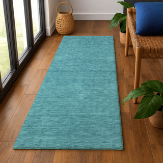 Dalyn Soft Essentials SE6 Turquoise Area Rug Runner Lifestyle Image Feature