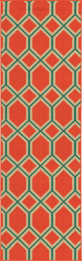 Tommy Bahama Seaside 6660C Orange Area Rug Main Image