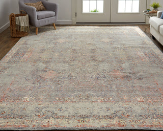 Havila Fine Rugs Evie S1011 Gray/Multi Area Rug Lifestyle Image Feature