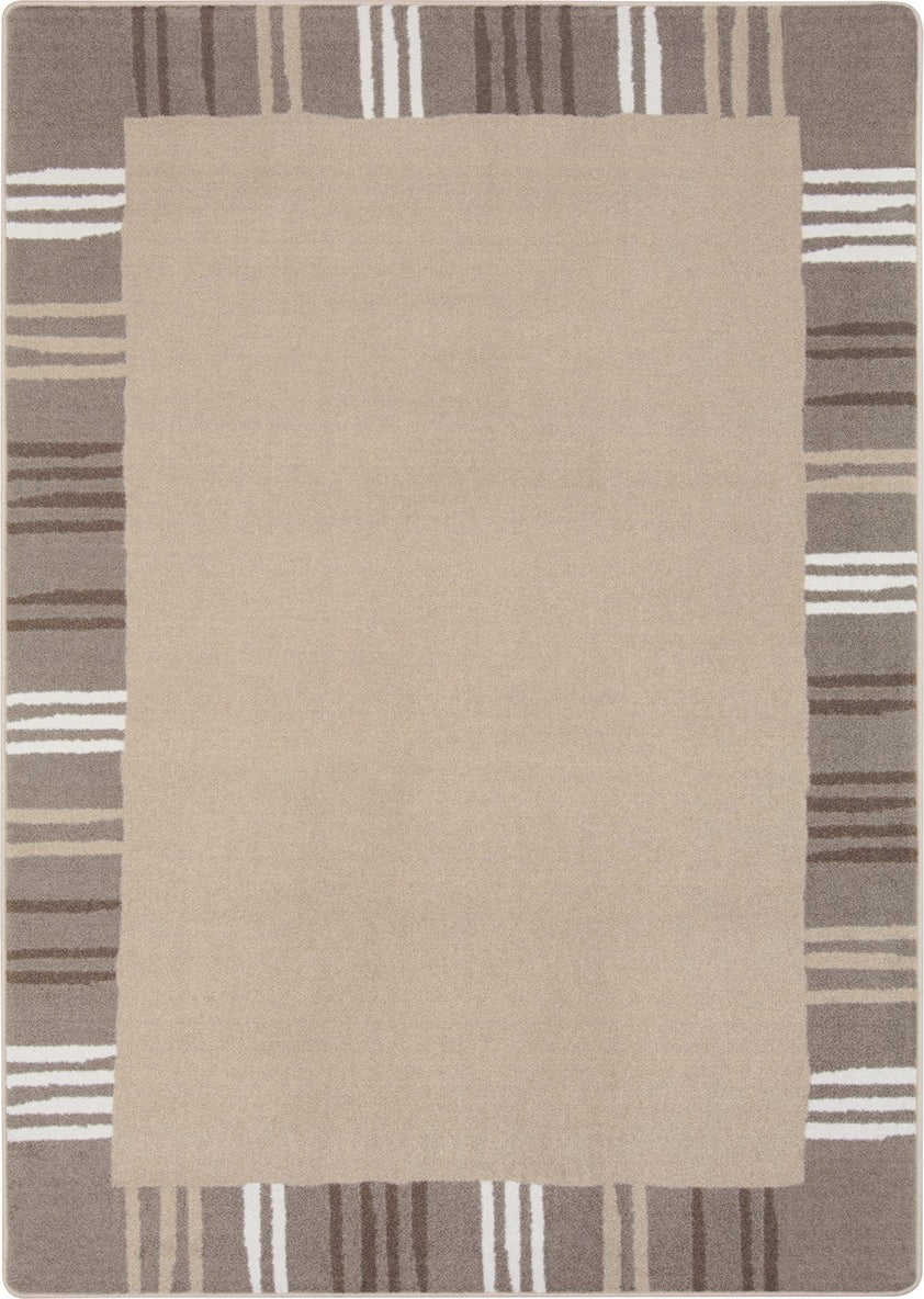 Joy Carpets Kid Essentials Seeing Stripes Neutral Area Rug