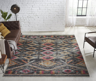 Ancient Boundaries Sena Color SEN-1185 Black Area Rug Alternative Image
