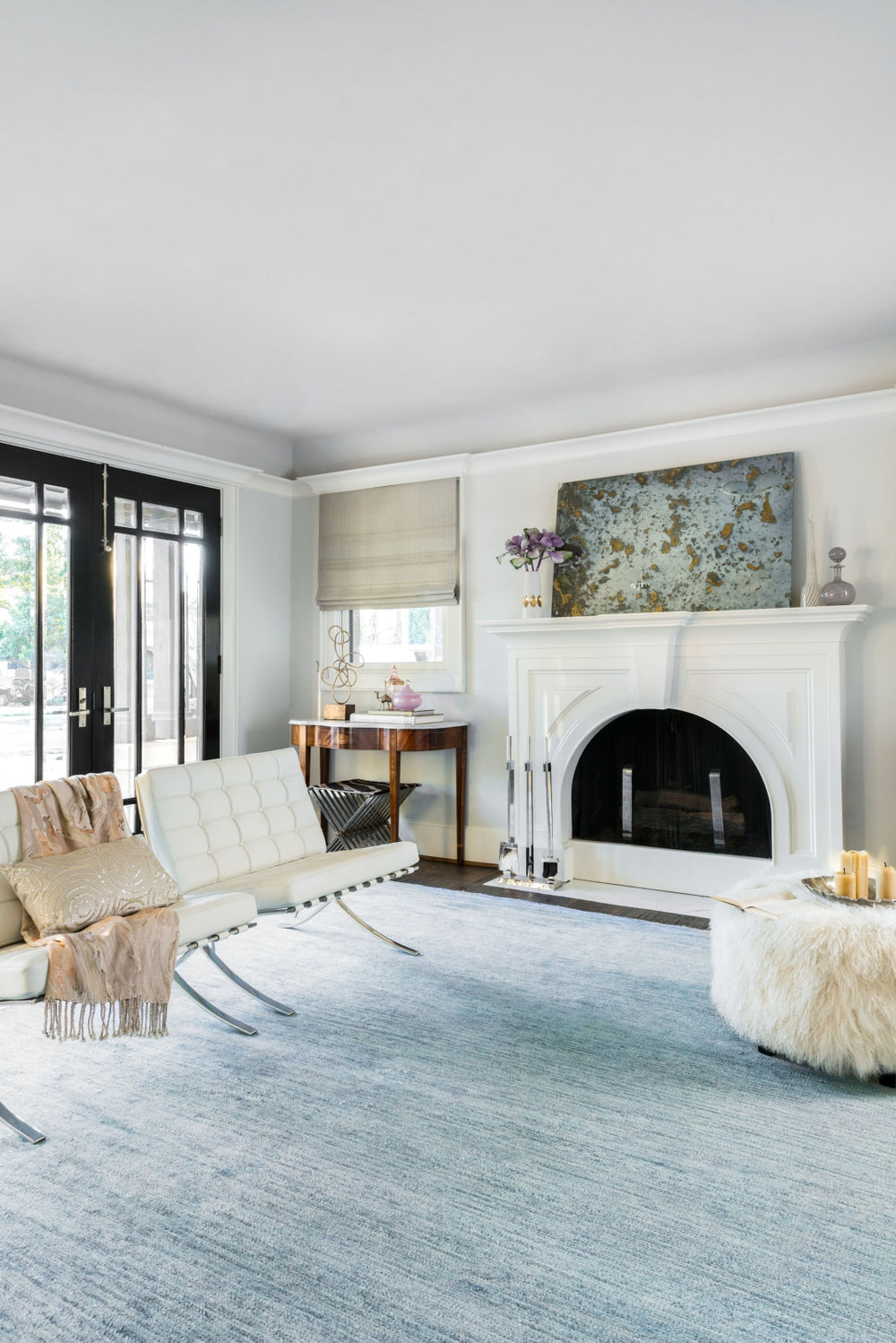 Loloi Serena SG-01 Light Blue Area Rug Lifestyle Image Feature