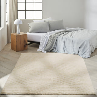 Surfaces SFC01 Beige Area Rug by Calvin Klein Corner Image