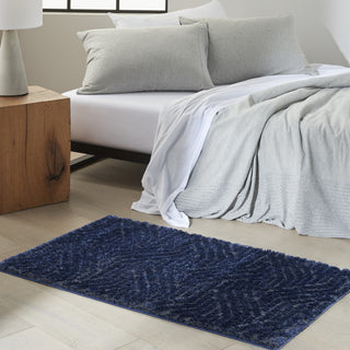 Surfaces SFC01 Navy Area Rug by Calvin Klein Corner Image