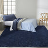 Surfaces SFC01 Navy Area Rug by Calvin Klein Room Image Feature