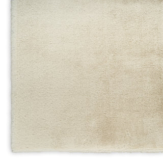 Nourison Soft Plush Rabbit Fur SFF01 Beige Area Rug Corner Image